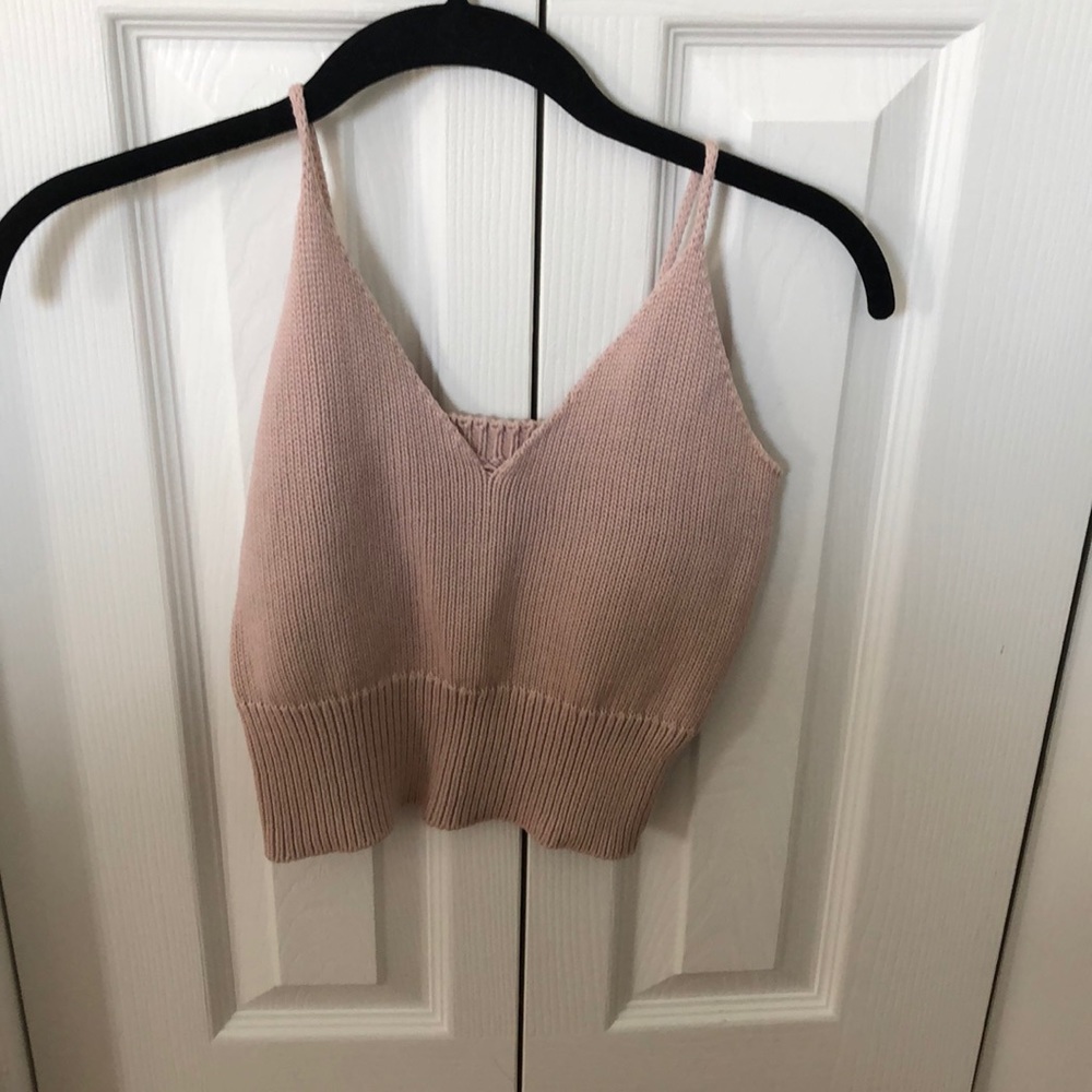 Cropped Sweater Tank